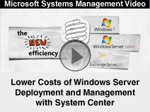 Lower Costs of Windows Server 2008 Deployment and Management with System Center