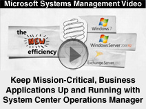 Keep Applications Up and Running with System Center Operations Manager